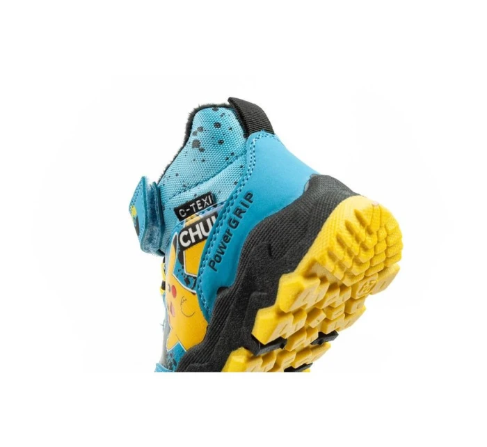 model 21420770 dětské zimní kotníkové boty zateplené nepromokavé modré - Leomil