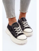 Dámské tenisky na masivní podrážce Big Star model 21653751 Černé - Big Star Shoes Dámské tenisky na masivní podrážce Big Star model 21653751 Černé - Big Star Shoes