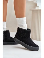 boty na zip s kožešinovou podšívkou Big Star černé model 21675210 - Big Star Shoes boty na zip s kožešinovou podšívkou Big Star černé model 21675210 - Big Star Shoes