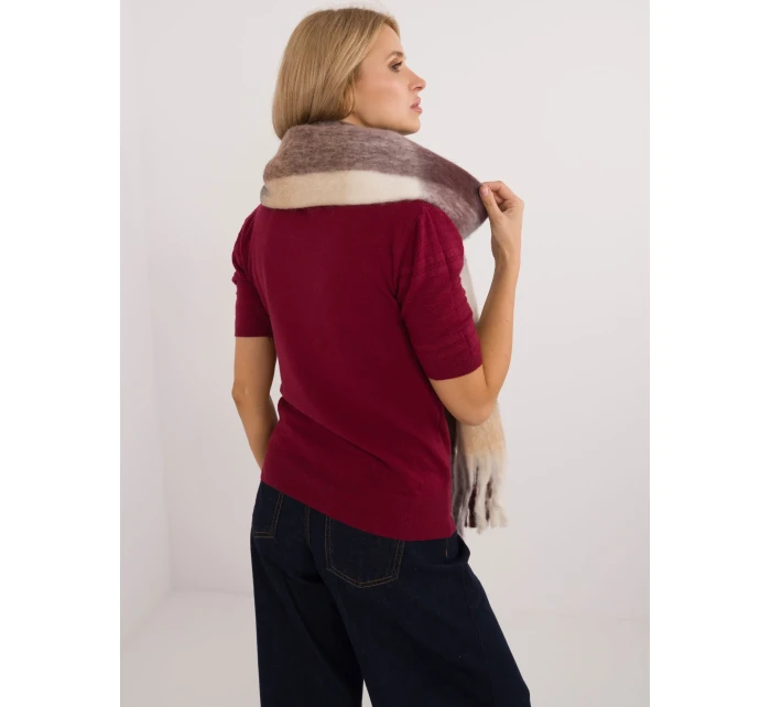 Szalik AT SZ model 20742511 ciemny brązowy - FPrice