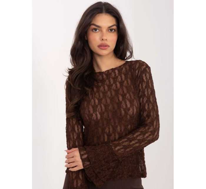 Bluzka IT BZ model 21808003 brązowy - FPrice Bluzka IT BZ model 21808003 brązowy - FPrice