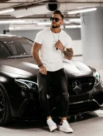 Pánské tričko 278060 ecru - Ola Voga