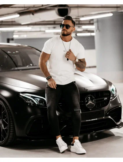 Pánské tričko model 18539882 ecru - Ola Voga