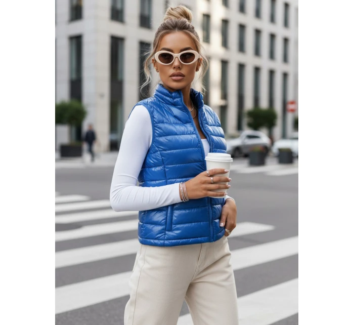 Kamizelka damska WIANO niebieska FashionStreet TY3550