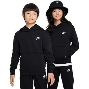 Dětská mikina Nike Sportswear Club Fleece, černá, FD3000 010 L