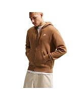 Pánská mikina Club BB FZ Hoodie světle hnědá model 22311069 270 - NIKE Pánská mikina Club BB FZ Hoodie světle hnědá model 22311069 270 - NIKE