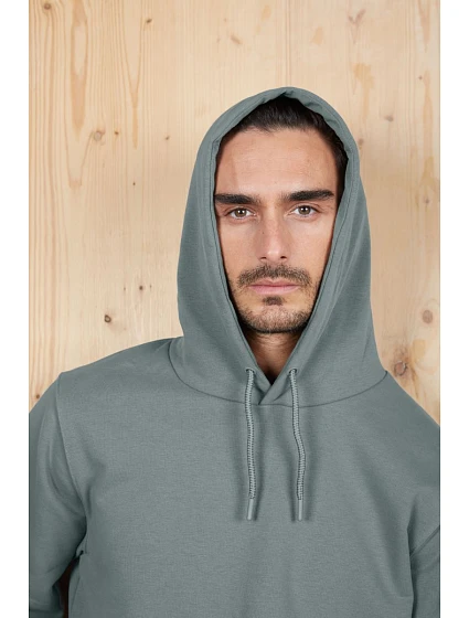 Men Pánská mikina s kapucí dusty beige model 22500502 - NEOBLU Men Pánská mikina s kapucí dusty beige model 22500502 - NEOBLU