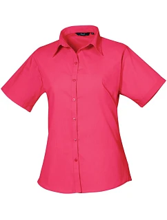 PR 302 Popelínová halenka s krátkým rukávem pink model 22482814 - Premier