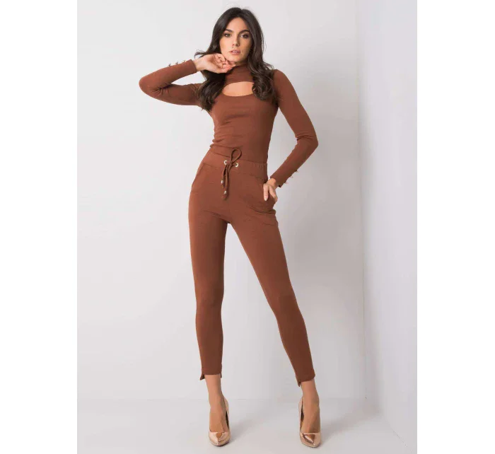 Tepláky RV DR 6002.14X tmavě hnědá