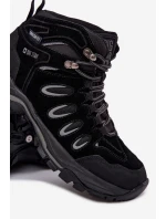 Pánské kožené trekové boty Big Star HI-POLY SYSTEM – černé