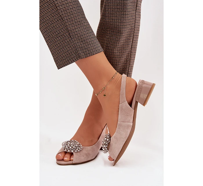 Sandály na podpatku model 225955 Step in style Sandály na podpatku model 225955 Step in style