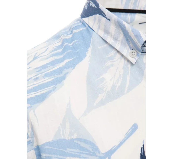 Pánské bílé tričko s krátkým rukávem Dstreet model 21969120 - FashionStreet