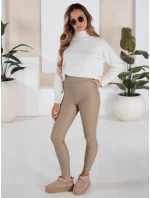 VALENTIS béžové voskované dámské kalhoty FashionStreet UY1557 VALENTIS béžové voskované dámské kalhoty FashionStreet UY1557