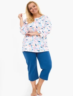 model 21238307 Amelia 2 3/4 3XL5XL dámské pyžamo - Cornette