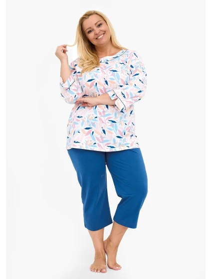 model 21238307 Amelia 2 3/4 3XL5XL dámské pyžamo - Cornette