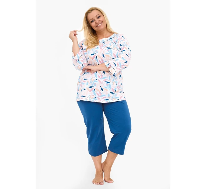 model 21238307 Amelia 2 3/4 3XL5XL dámské pyžamo - Cornette