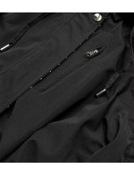 Černo-bílá dámská bunda parka 2 v 1 (W702BIG)