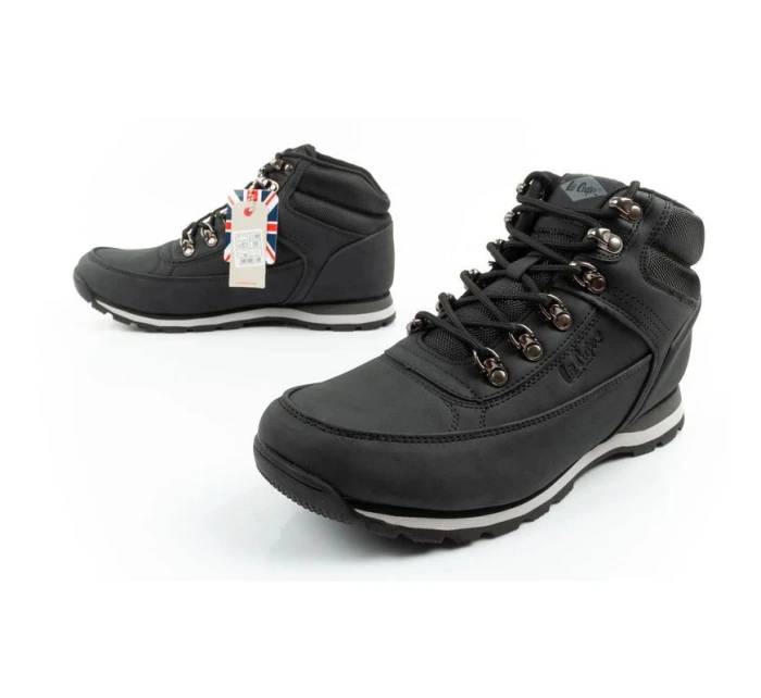 Lee Cooper pánská zimní trekingová kotníková obuv černá