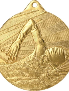 Zlatá medaile z plavání.