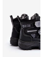 Dětské zateplené sněhule s černé Big model 21637277 - Big Star Shoes Dětské zateplené sněhule s černé Big model 21637277 - Big Star Shoes
