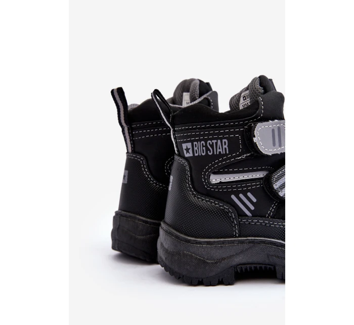 Dětské zateplené sněhule s černé Big model 21637277 - Big Star Shoes Dětské zateplené sněhule s černé Big model 21637277 - Big Star Shoes