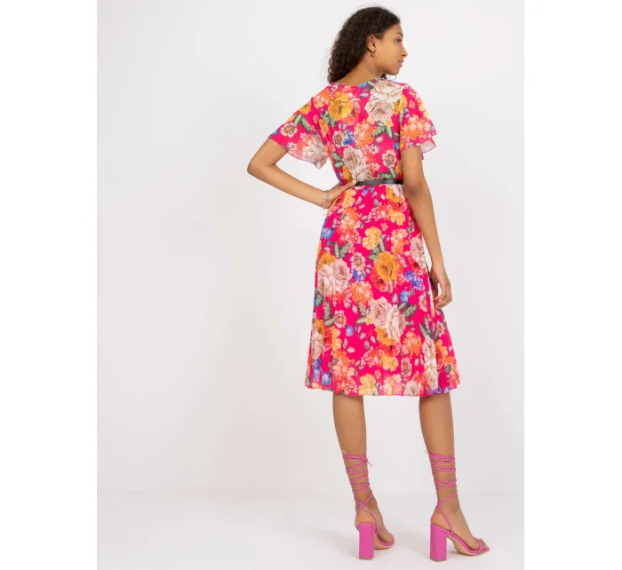 Šaty DHJ SK 13162.92 tmavě růžová