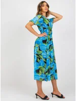 Šaty DHJ SK 15967.54P černá a modrá