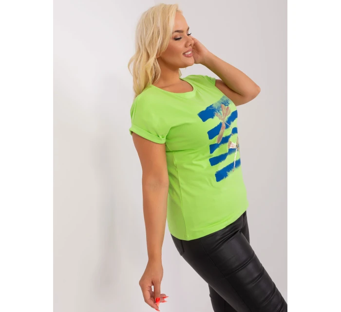 Bluzka RV BZ model 19915310 limonkowy - FPrice Bluzka RV BZ model 19915310 limonkowy - FPrice