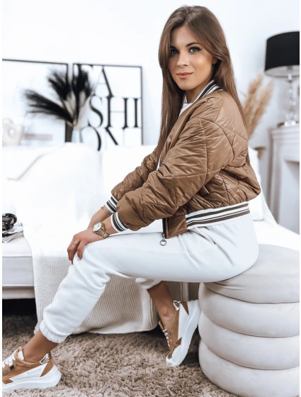 Dámská bunda BOMBER camel FashionStreet TY3431