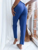 Dámské látkové kalhoty ADELIS chrpově modré Dstreet UY1537