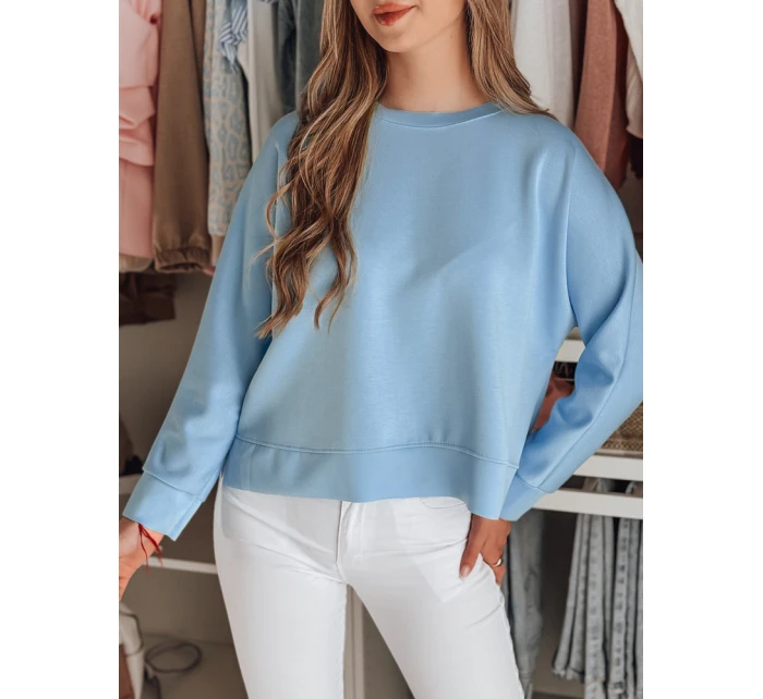 Dámská máslová halenka oversize s přívěskem NUBISS modrá FashionStreet RY2803