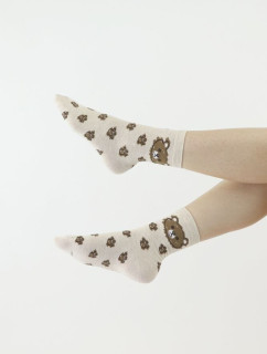 Veselé ponožky béžové s model 18336575 - Moraj