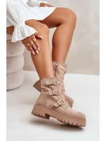 Zateplené dámské boty se béžové model 21670769 - Boto Zateplené dámské boty se béžové model 21670769 - Boto