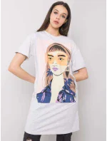 Tunika D12022O02382A světle šedá