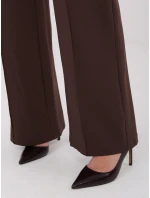 Spodnie IT SP model 21782556 ciemny brązowy - FPrice Spodnie IT SP model 21782556 ciemny brązowy - FPrice
