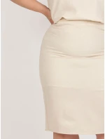 Spódnica LK SD model 18617577 beżowy - FPrice Spódnica LK SD model 18617577 beżowy - FPrice