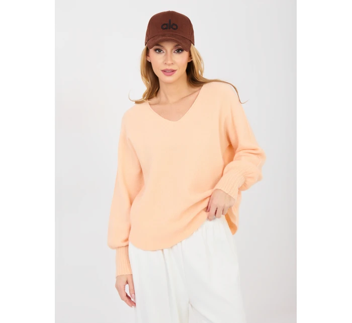 Jumper MI SW 2201.16P světle oranžový Jumper MI SW 2201.16P světle oranžový