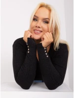 Sweter PM SW PM model 18949131 czarny - FPrice Sweter PM SW PM model 18949131 czarny - FPrice