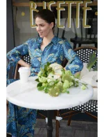 B259 Košilové šaty na knoflíky - model 2