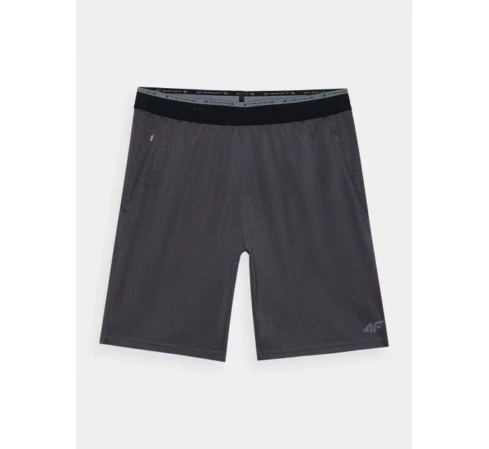 Pánské sportovní rychleschnoucí šortky 4F - antracitové