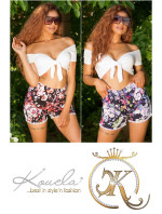 Trendy Summer Shorts with flower print