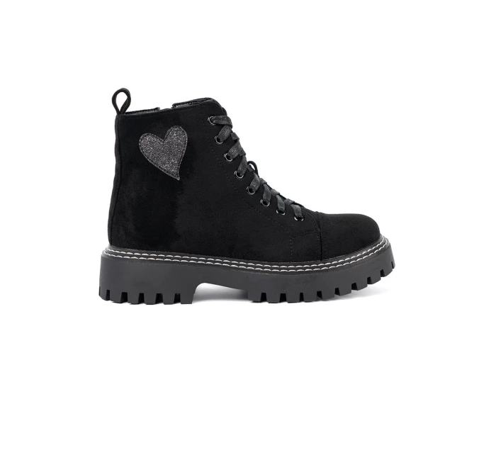 Praktické dámské černé kotníčkové boty platforma Praktické dámské černé kotníčkové boty platforma