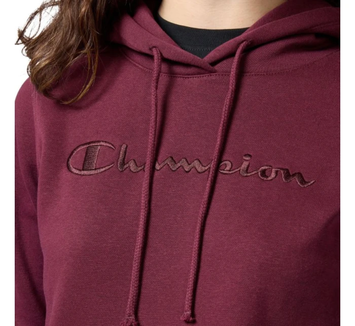 Dámská mikina s kapucí bordó model 21812384 - CHAMPION Dámská mikina s kapucí bordó model 21812384 - CHAMPION