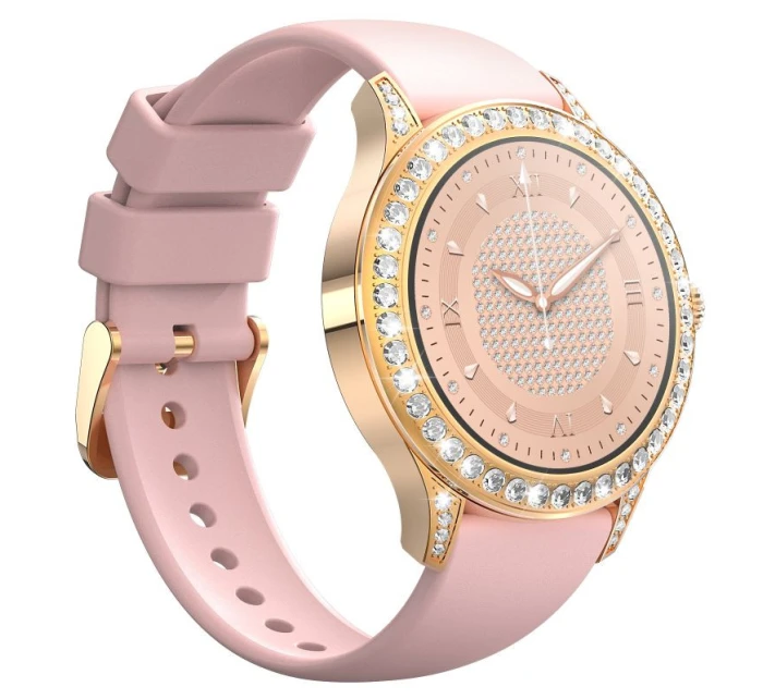 Dámské chytré hodinky VELTORI VT360-1 Pink Silicone Strap Dámské chytré hodinky VELTORI VT360-1 Pink Silicone Strap