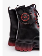 Dětské zateplené Traperky Botky černé Askya Dětské zateplené Traperky Botky černé Askya