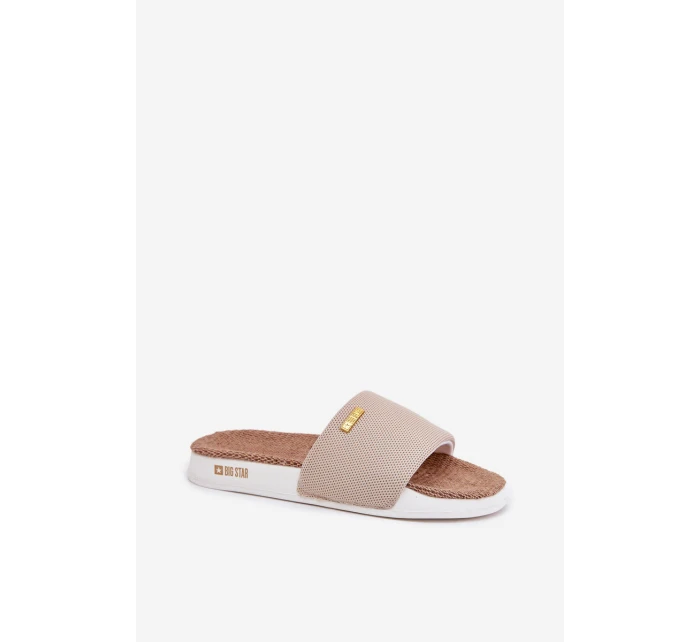 Dámské Pantofle Big Star RR274A102 Béžové Dámské Pantofle Big Star RR274A102 Béžové