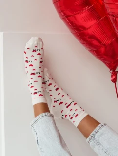 Dámské ponožky Love Ecru