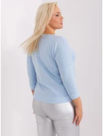 Bluzka RV BZ model 19349290 jasny niebieski - FPrice Bluzka RV BZ model 19349290 jasny niebieski - FPrice