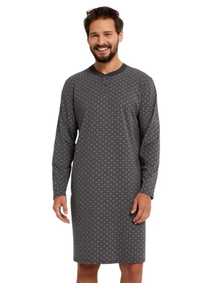 Pánská noční košile model 20774237 šedá - Italian Fashion Pánská noční košile model 20774237 šedá - Italian Fashion