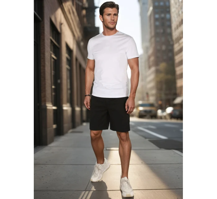 Pánské černé teplákové šortky Dstreet model 21987779 - FashionStreet